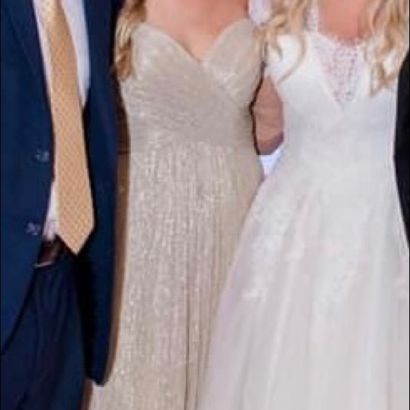 Allure Bridesmaids Strapless Dress - Picture 7 of 7